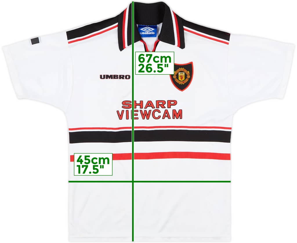 1997-99 Manchester United Away Shirt - 8/10 - (L.Boys)