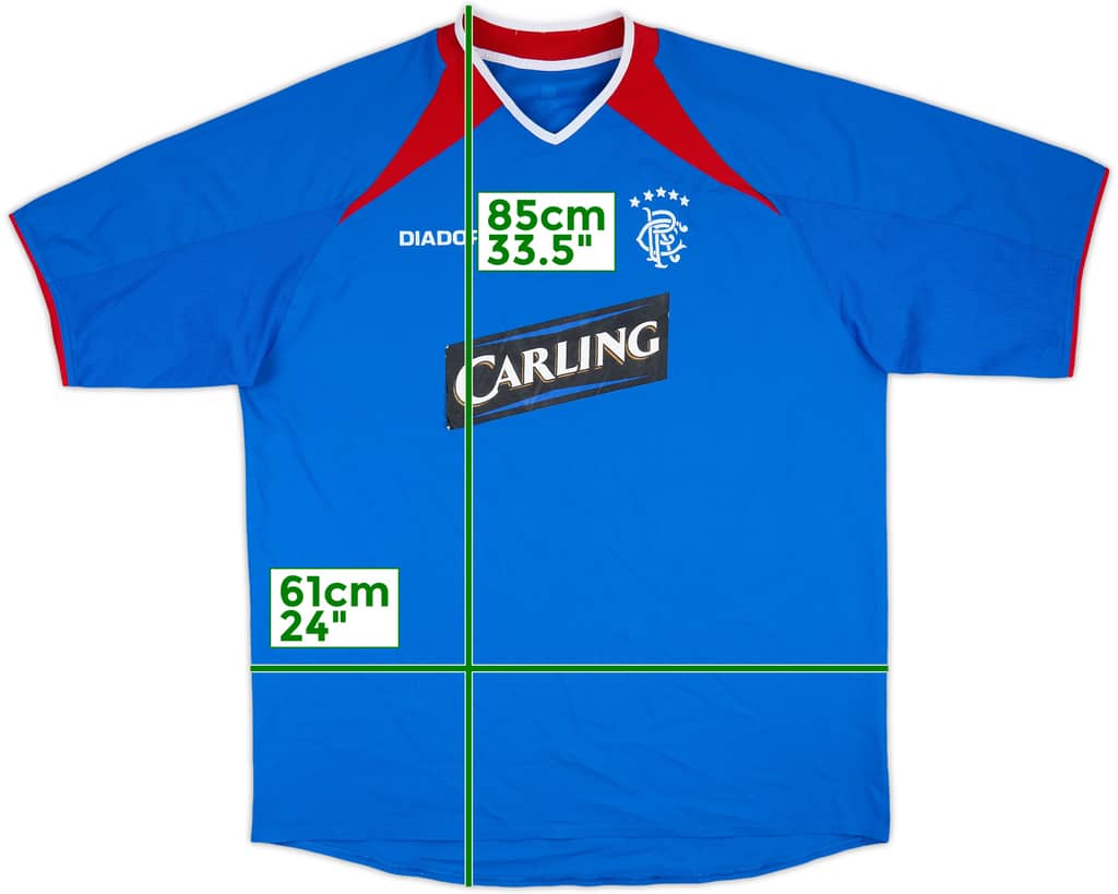 2003-05 Rangers Home Shirt - 5/10 - (XL)