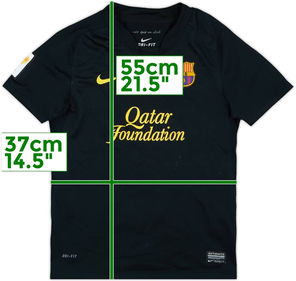 2011-12 Barcelona Away Shirt - 7/10 - (S.Boys)