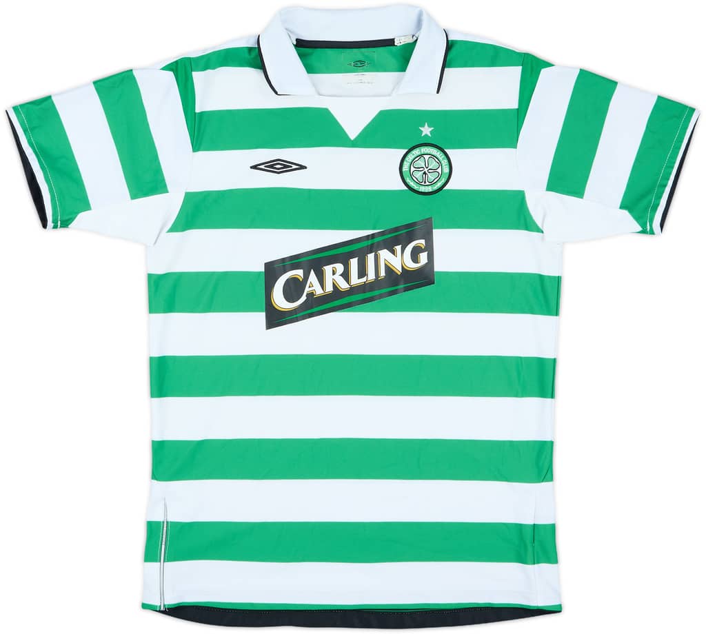 2004-05 Celtic Home Shirt - 9/10 - (L.Boys)