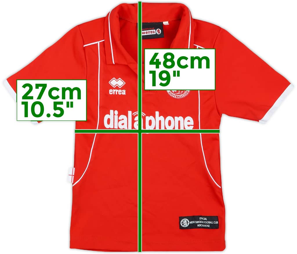 2003-04 Middlesbrough Home Shirt - 9/10 - (5-6 Years)