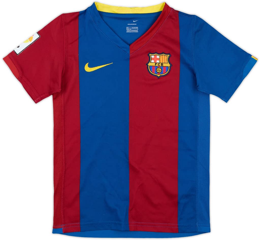 2006-07 Barcelona Home Shirt - 9/10 - (6-7 Years)