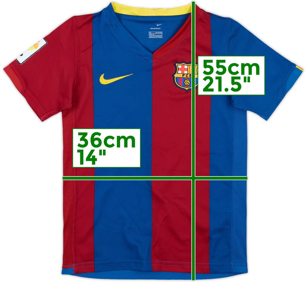 2006-07 Barcelona Home Shirt - 9/10 - (6-7 Years)
