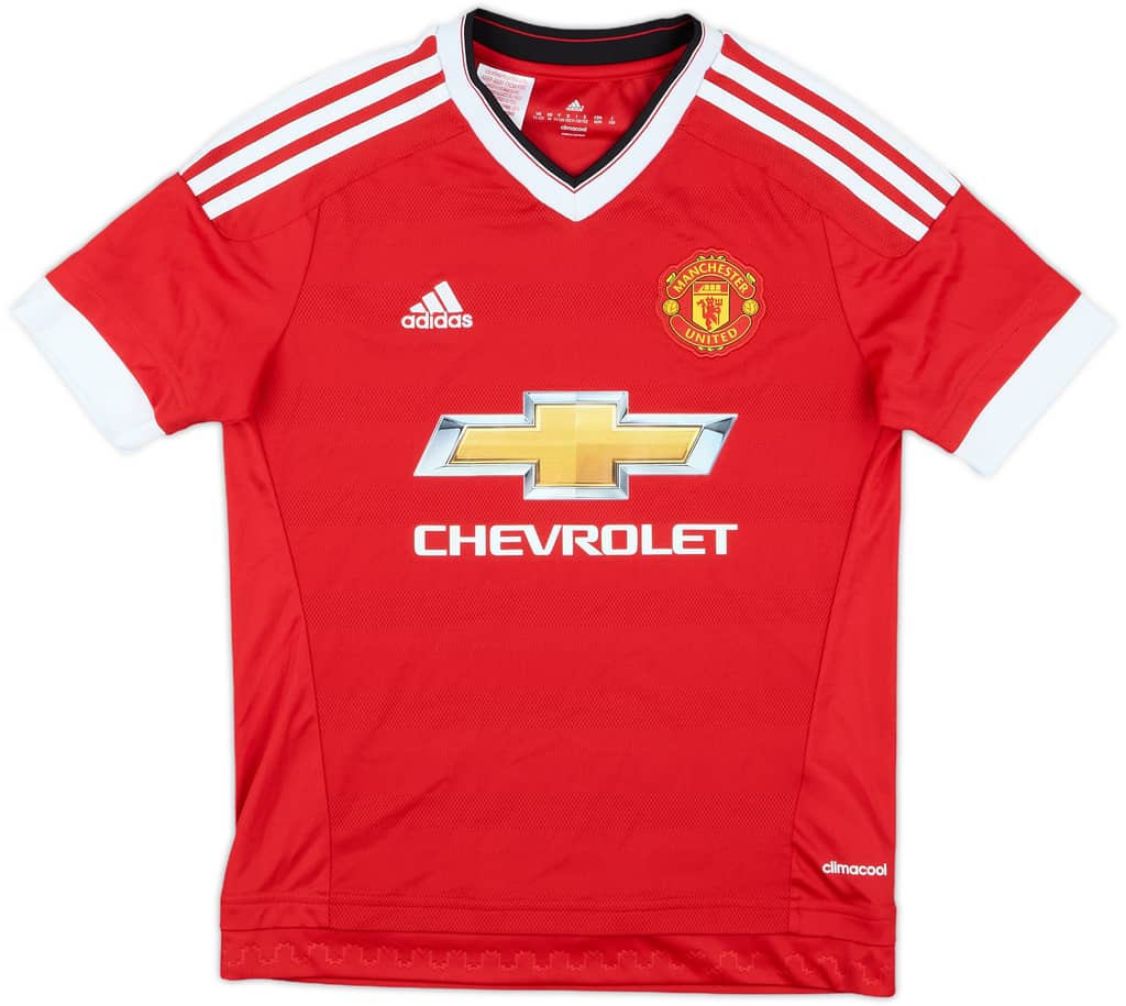 2015-16 Manchester United Home Shirt - 10/10 - (M.Boys)