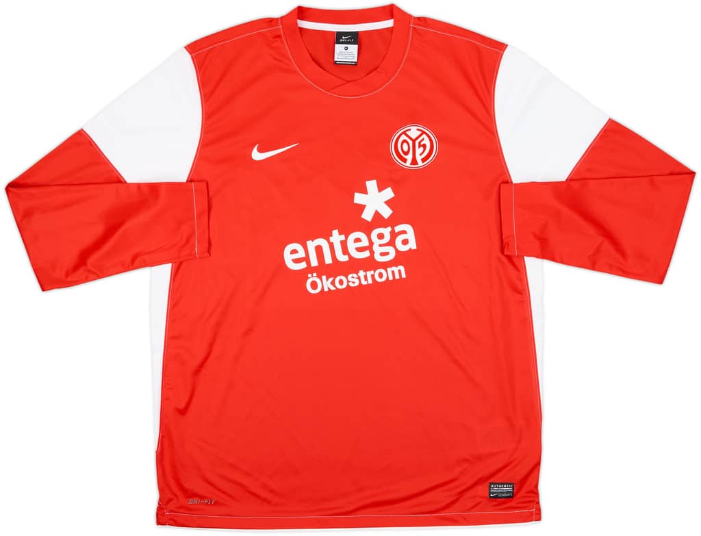 2011-12 FSV Mainz Home L/S Shirt - 10/10 - (XL)