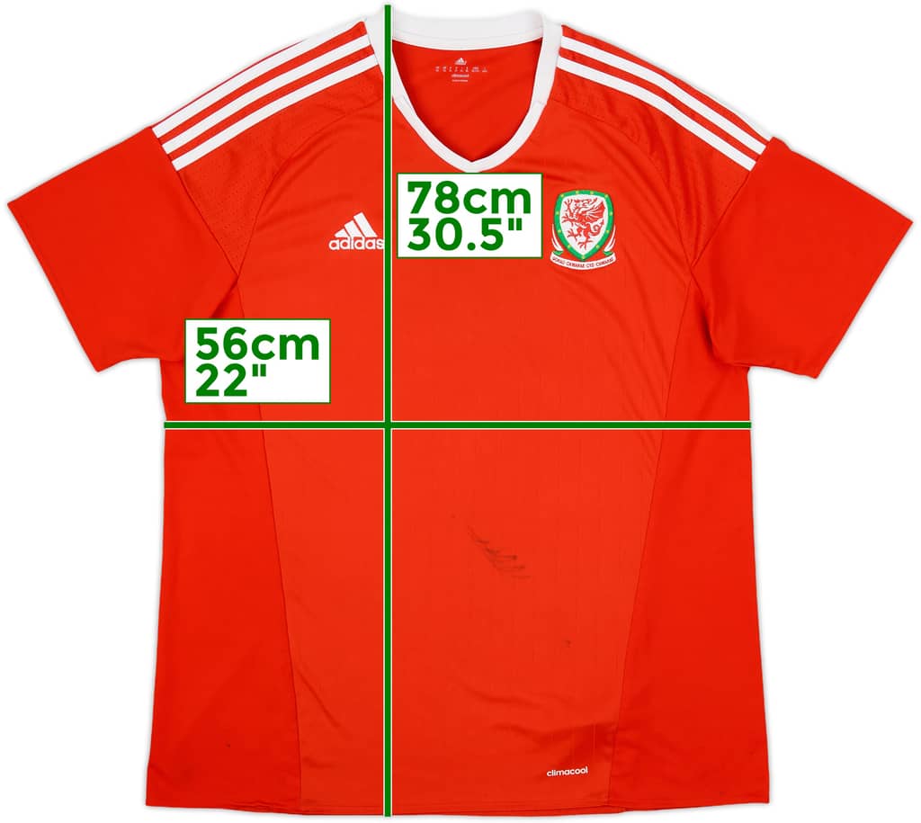 2016-17 Wales Home Shirt - 5/10 - (XL)