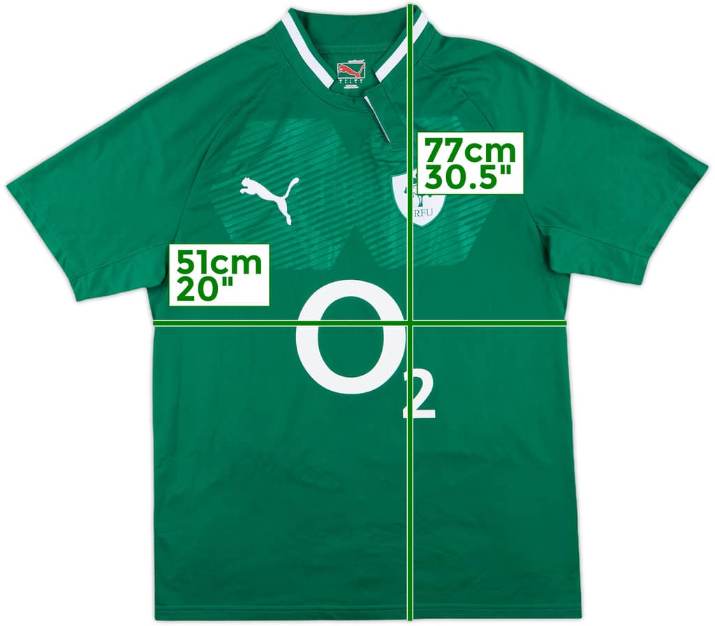 2010-11 Ireland Rugby Union Home Shirt - 9/10 - (L)