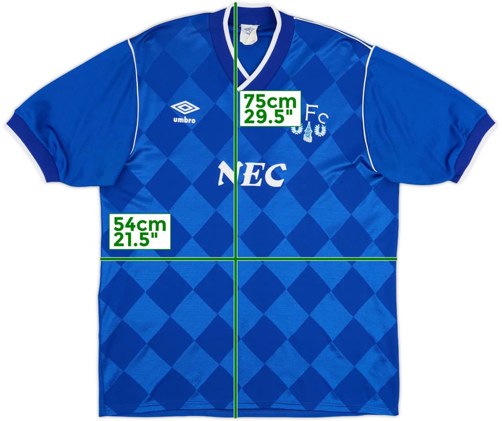 1986-89 Everton Home Shirt - 8/10 - (L)