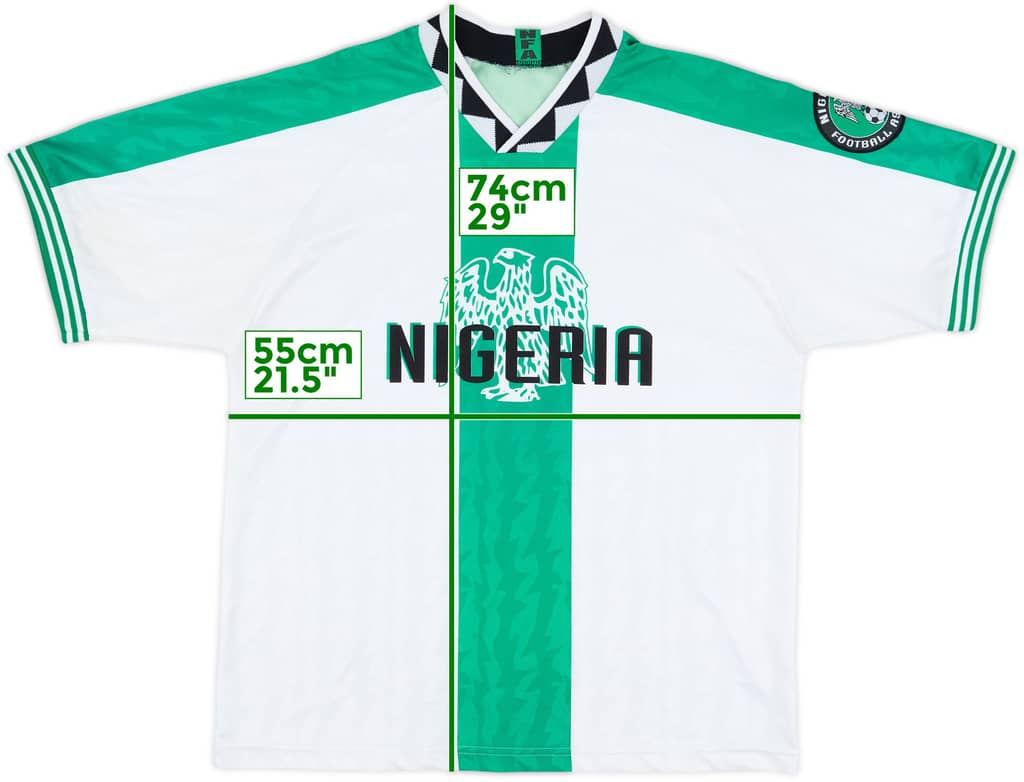 1996-98 Nigeria Away Shirt - 8/10 - (L)