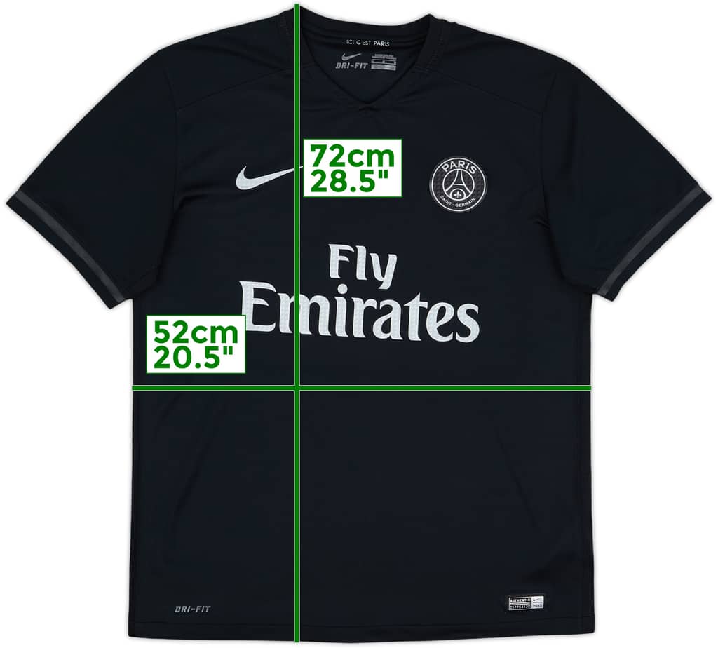 2015-16 Paris Saint-Germain Third Shirt - 8/10 - (M)
