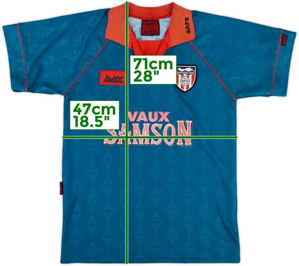 1994-95 Sunderland Away Shirt - 7/10 - (S.Boys)