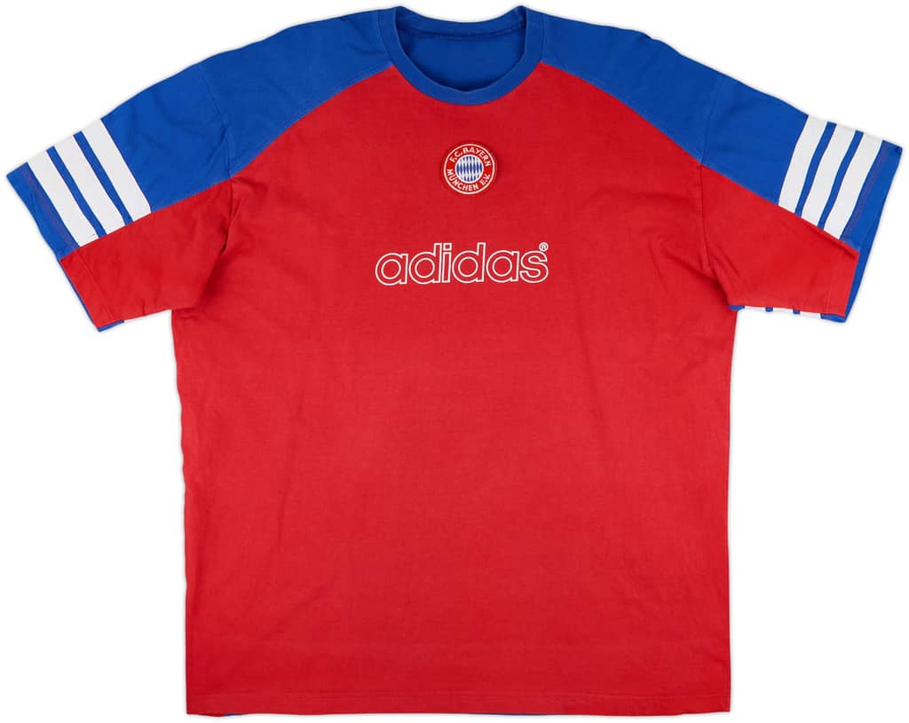 1995-96 Bayern Munich adidas Cotton Tee - 7/10 - (XXL)