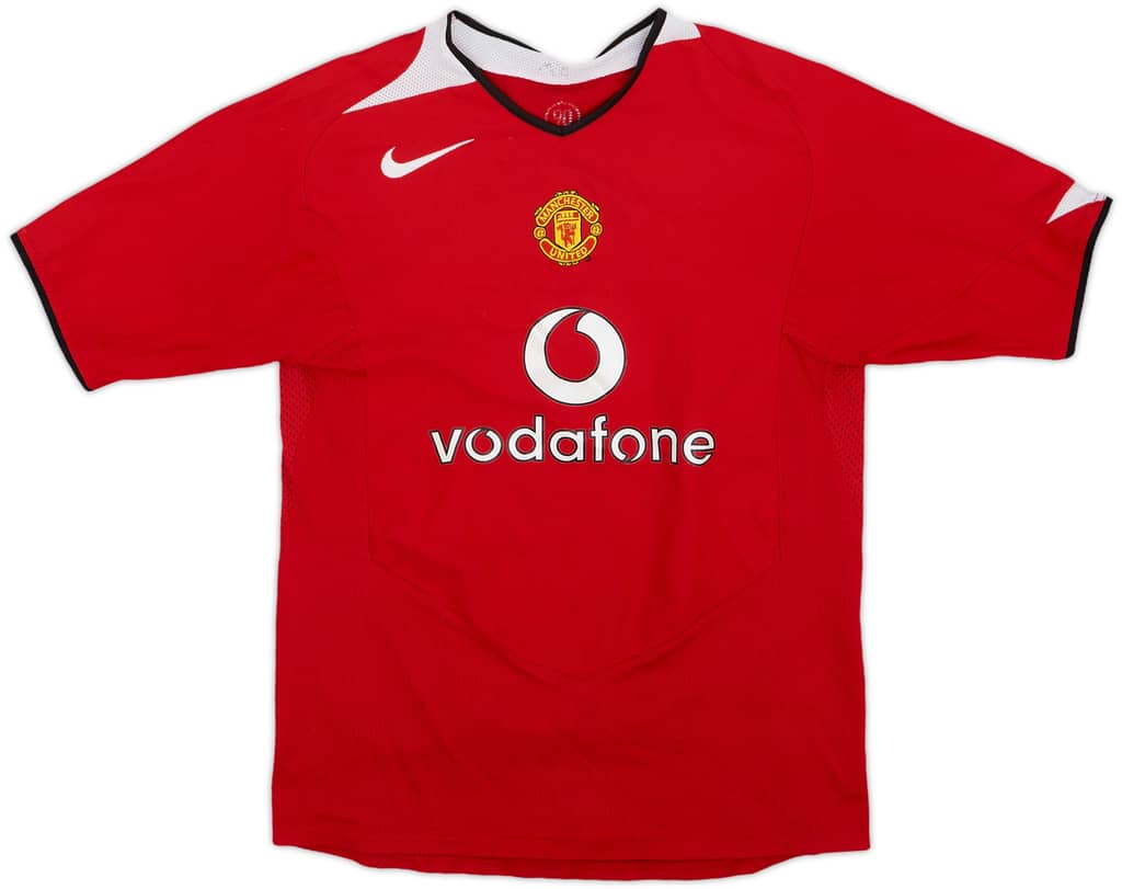 2004-06 Manchester United Home Shirt - 8/10 - (L.Boys)