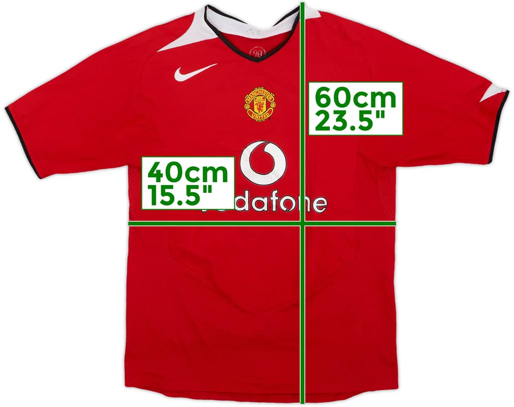 2004-06 Manchester United Home Shirt - 8/10 - (L.Boys)