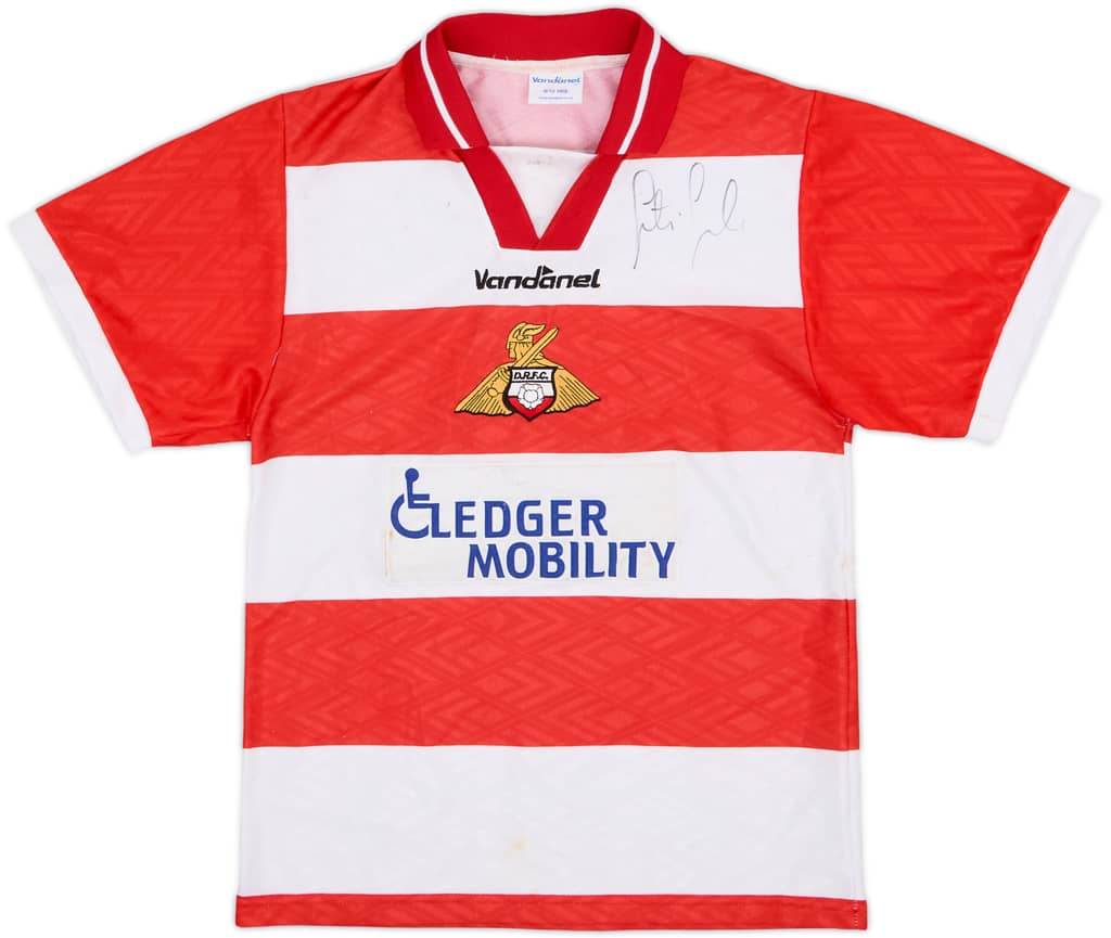 2002-03 Doncaster Rovers Signed Home Shirt - 6/10 - (S.Boys)