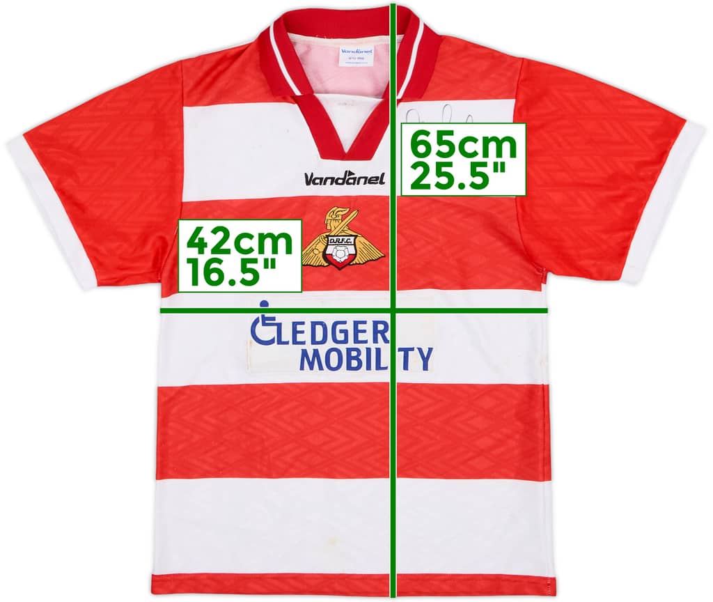 2002-03 Doncaster Rovers Signed Home Shirt - 6/10 - (S.Boys)