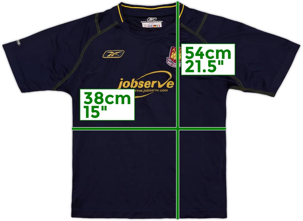 2003-04 West Ham Away Shirt - 8/10 - (L.Boys)