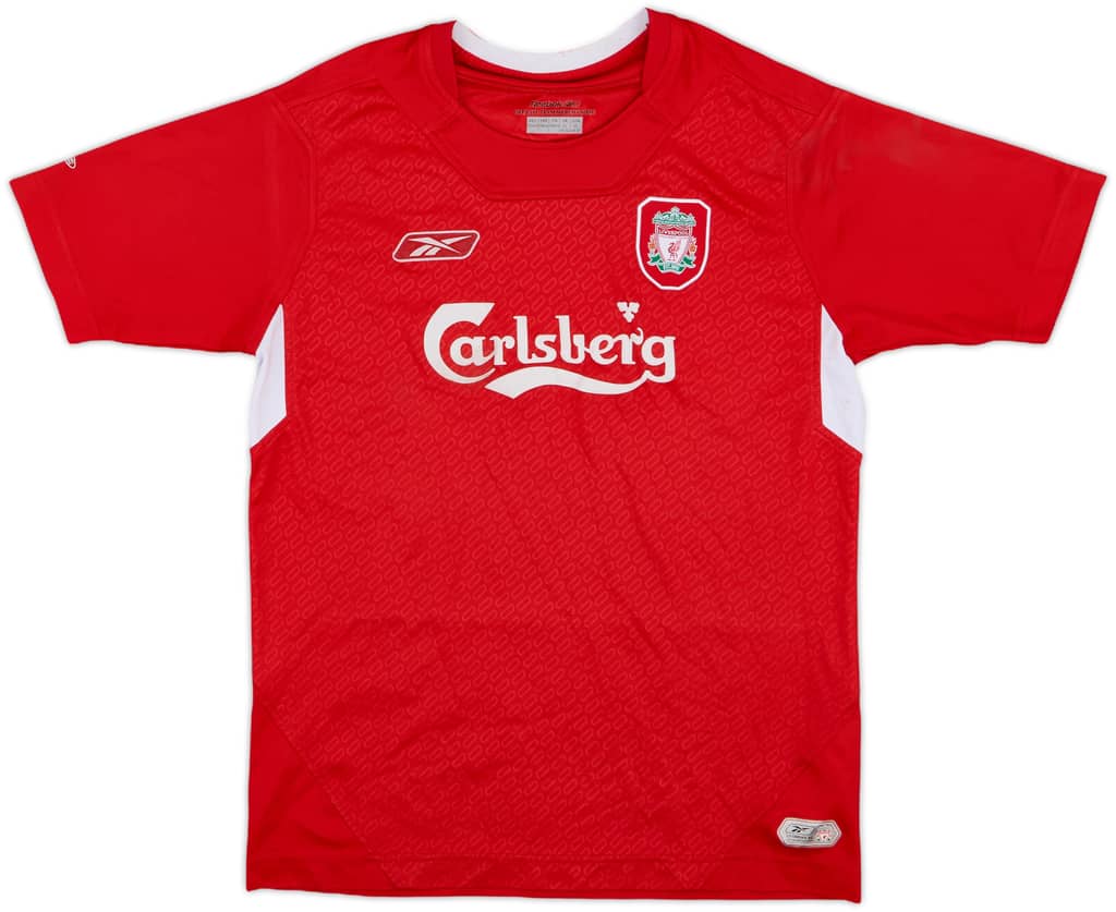 2004-06 Liverpool Home Shirt - 8/10 - (L.Boys)