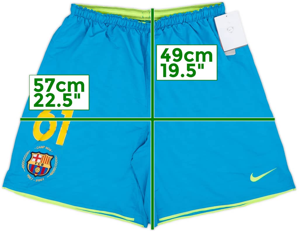 2007-08 Barcelona Away Shorts #61 (M)