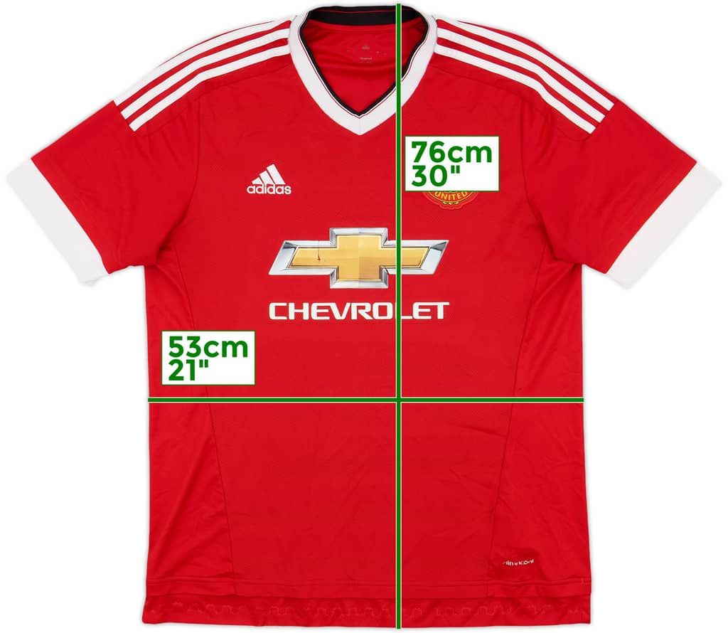 2015-16 Manchester United Home Shirt - 5/10 - (L)