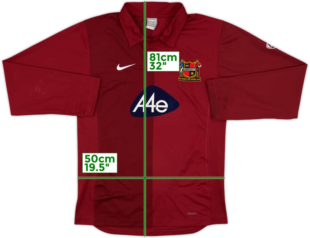 2007-08 Sheffield FC Home L/S Shirt - 8/10 - (M)