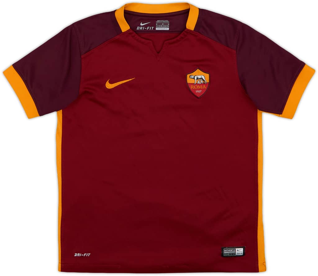 2016-17 Roma Home Shirt - 6/10 - (M.Boys)