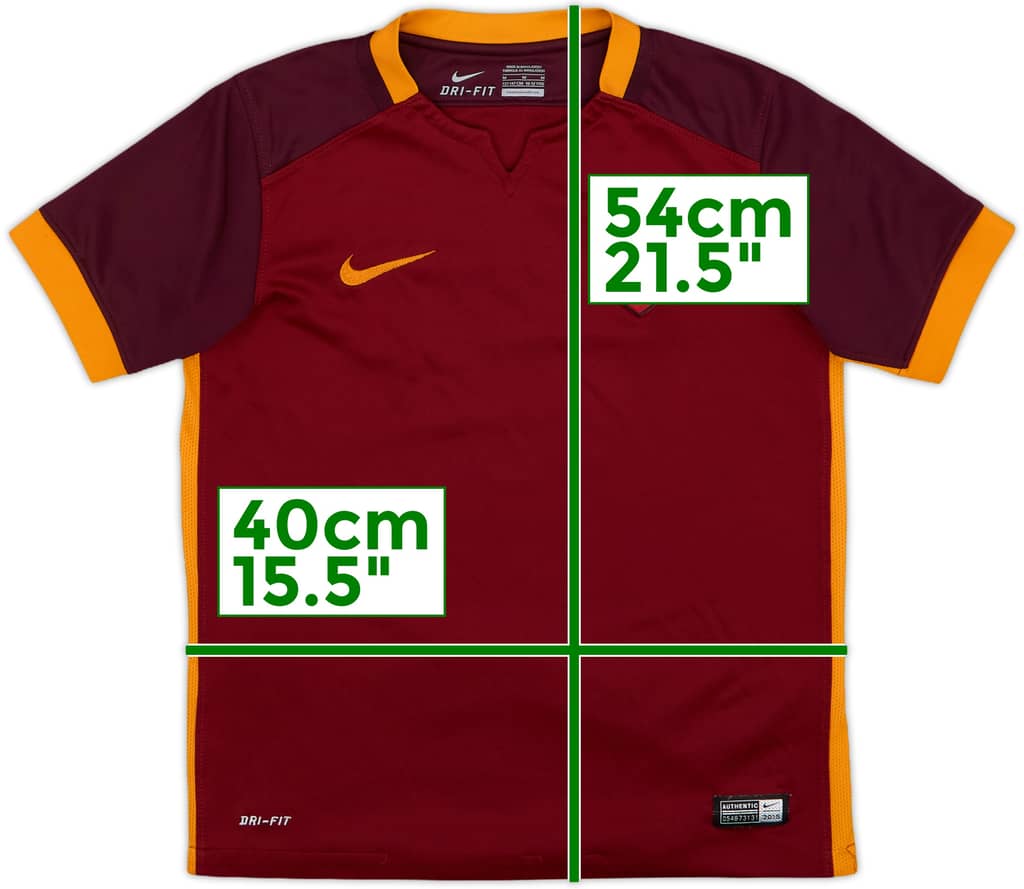 2016-17 Roma Home Shirt - 6/10 - (M.Boys)
