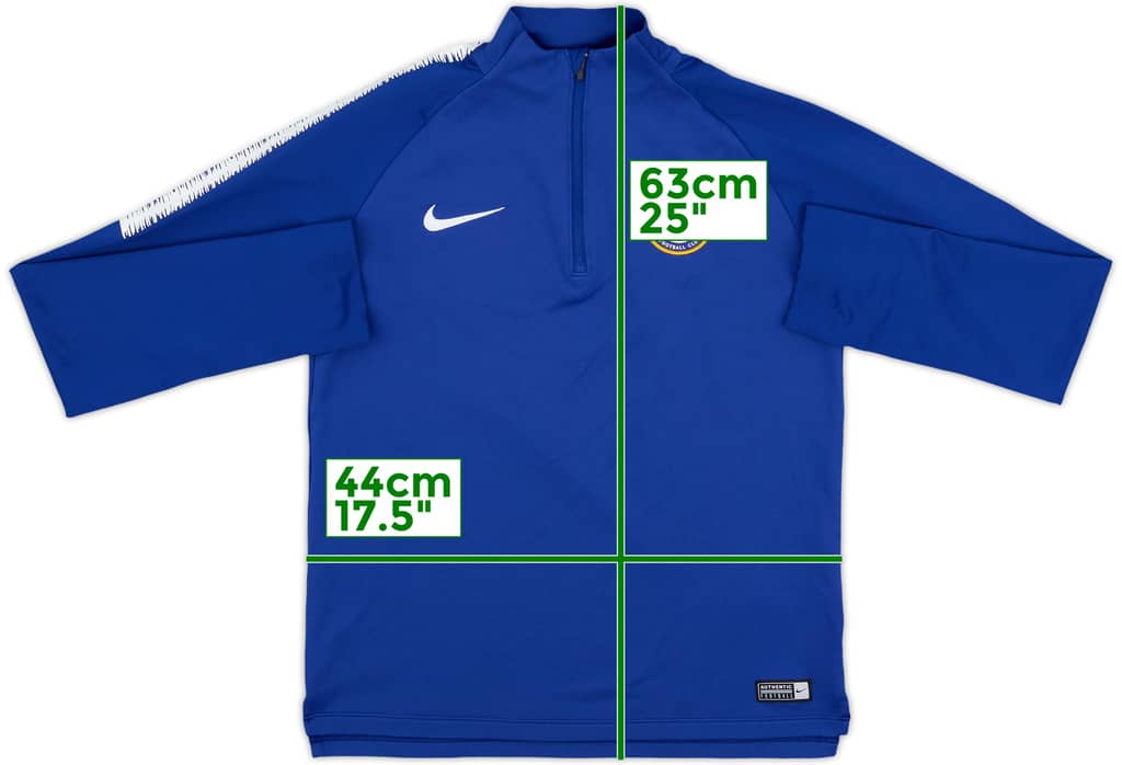 2018-19 Chelsea Nike 1/4 Zip Drill Top - 5/10 - (L.Boys)