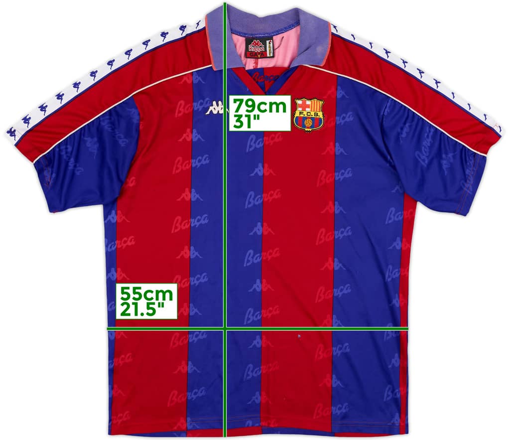 1992-95 Barcelona Home Shirt - 5/10 - (L)