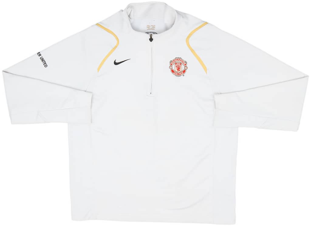 2006-07 Manchester United Nike 1/4 Zip Drill Top - 7/10 - (XL)