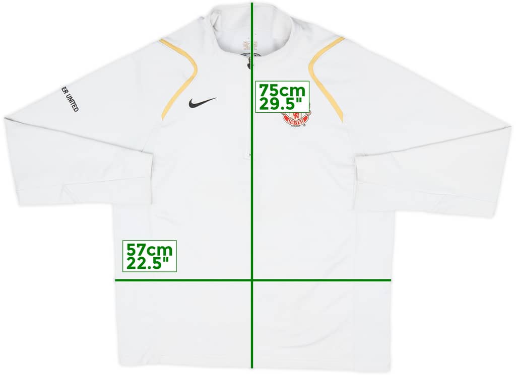 2006-07 Manchester United Nike 1/4 Zip Drill Top - 7/10 - (XL)