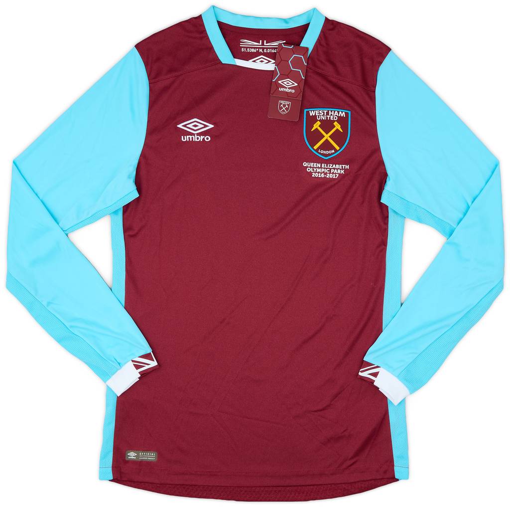 2016-17 West Ham Home L/S Shirt