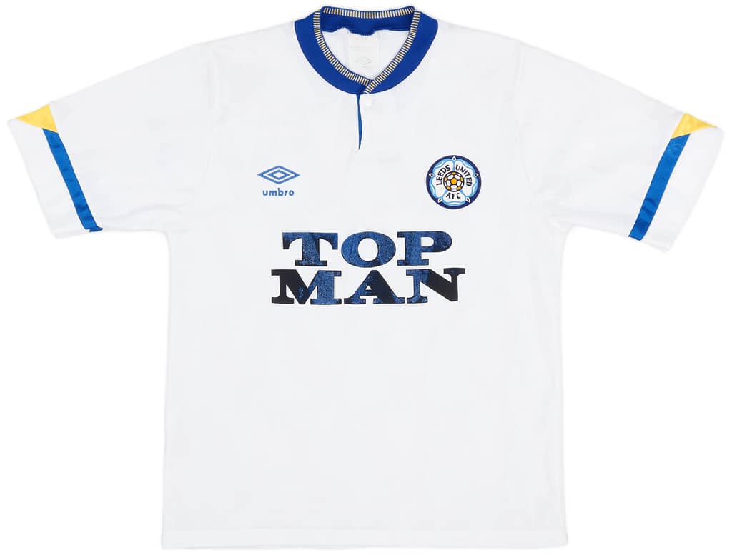 1990-91 Leeds United Home Shirt - 6/10 - (M)