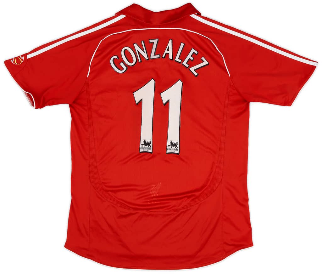 2006-08 Liverpool Home Shirt Gonzalez #11 - 7/10 - (L)