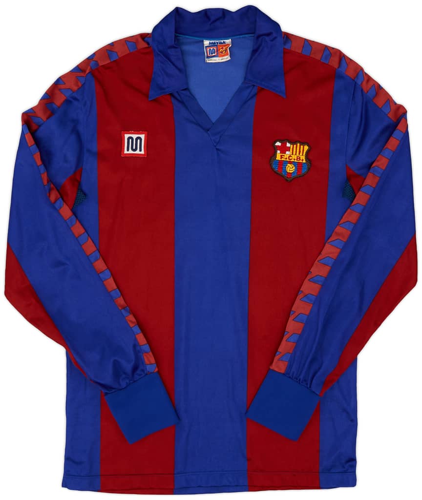 1984-89 Barcelona Home L/S Shirt - 9/10 - (S)