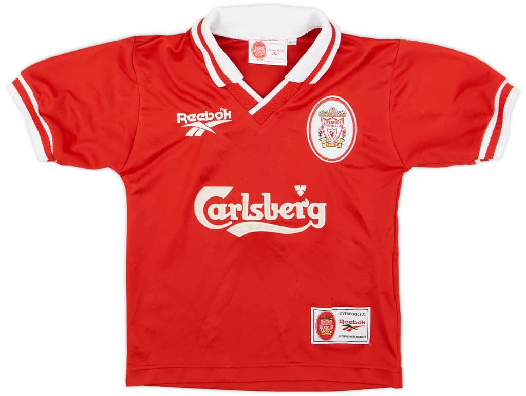 1996-98 Liverpool Home Shirt - 7/10 - (S.Boys)