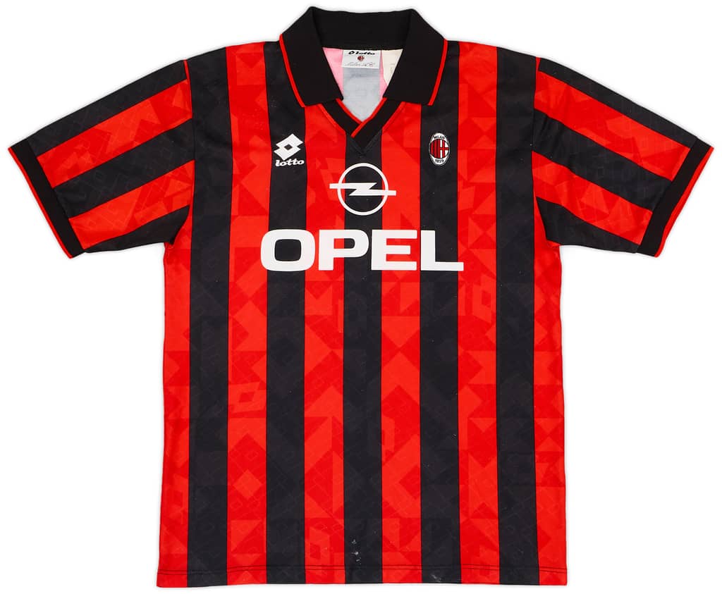 1995-96 AC Milan Home Shirt #15 - 6/10 - (L)