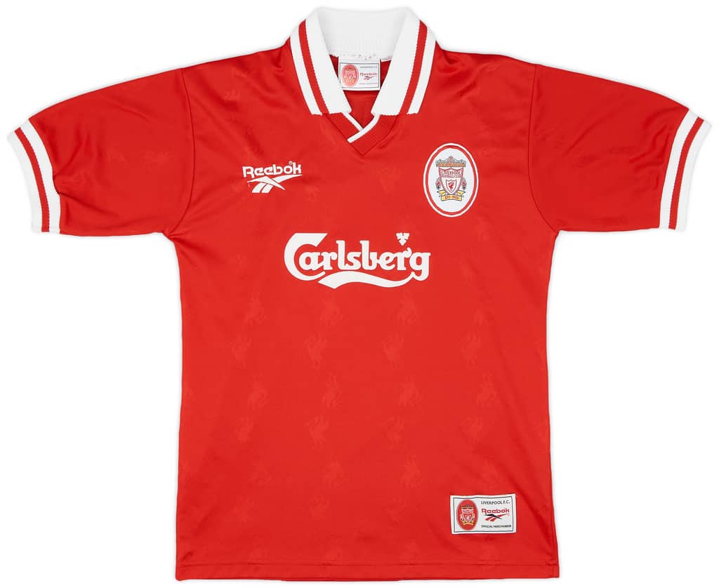 1996-98 Liverpool Home Shirt Fowler #9 - 9/10 - (Y)