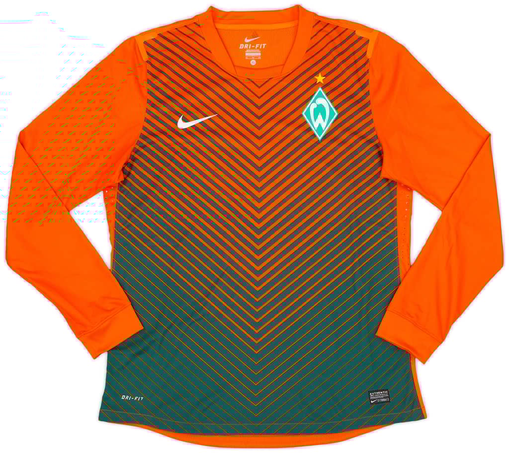 2011-12 Werder Bremen Authentic Away L/S Shirt - 9/10 - (XL)