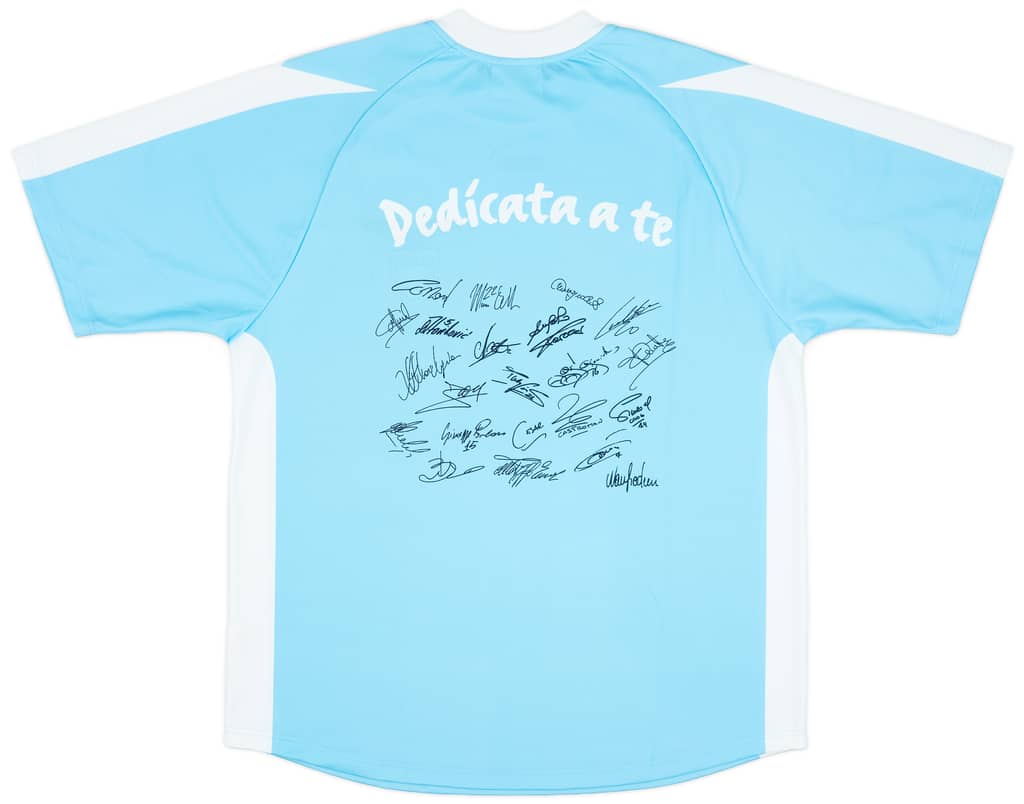 2003-04 Lazio 'Signed' Basic Home Shirt - 9/10 - (L)