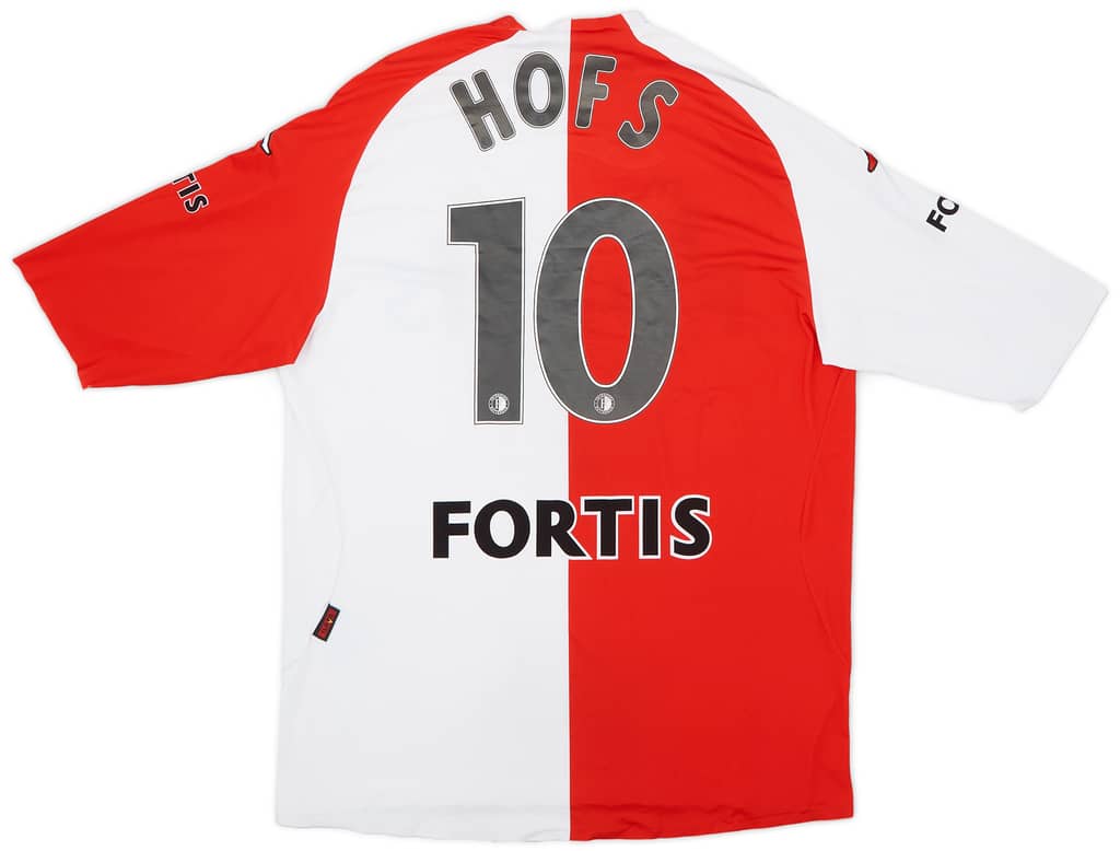 2006-07 Feyenoord Player Issue Home Shirt Hofs #10 - 7/10 - (M)