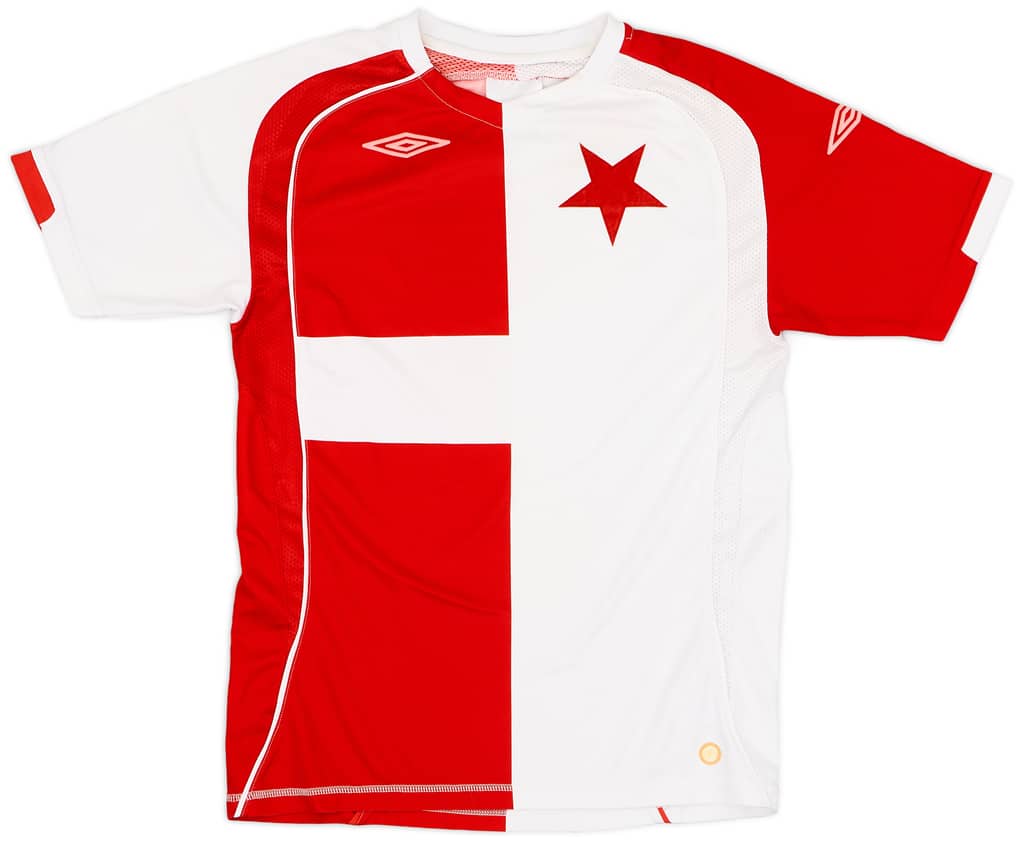 2007-08 Slavia Prague Home Shirt - 6/10 - (M)