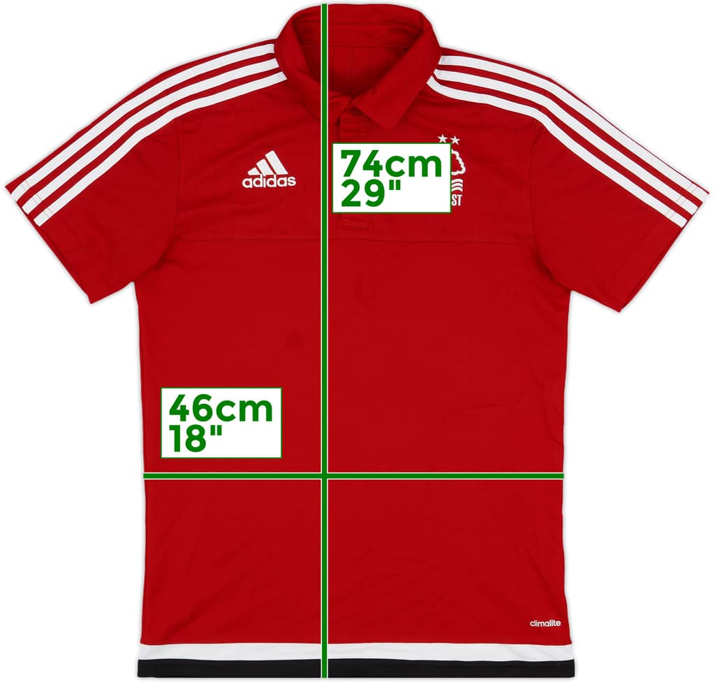 2016-17 Nottingham Forest adidas Polo Shirt - 8/10 - (S)