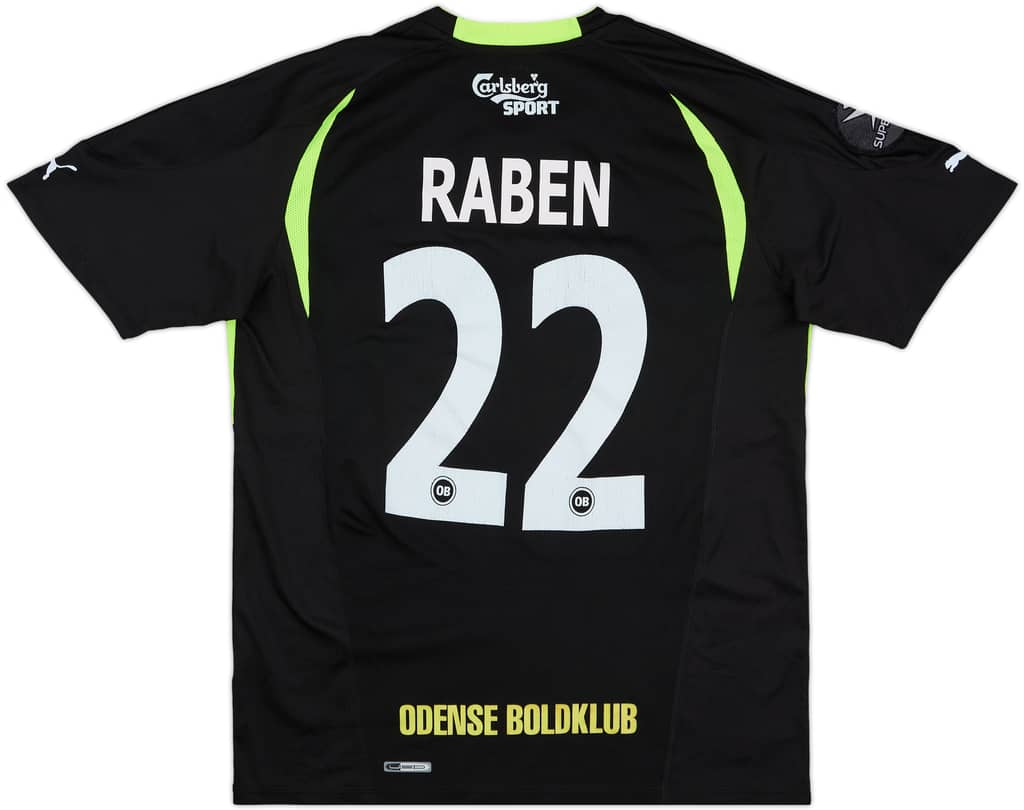 2010-12 Odense Match Issue Away Shirt Raben #22