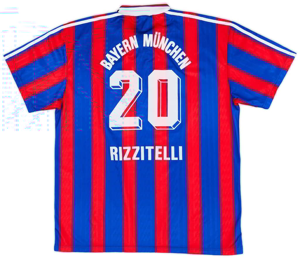 1995-97 Bayern Munich Home Shirt Rizzitelli #20 - 8/10 - (XL)