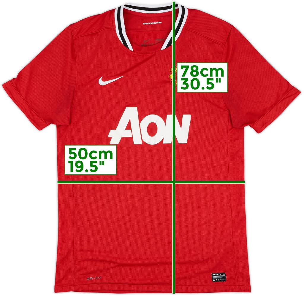 2011-12 Manchester United Home Shirt - 5/10 - (L)