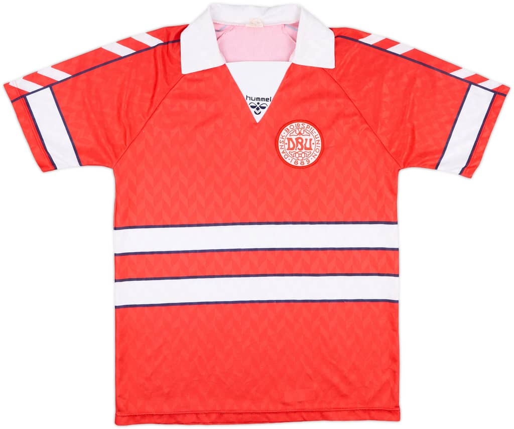 1988 Denmark Home Shirt - 9/10 - (L)