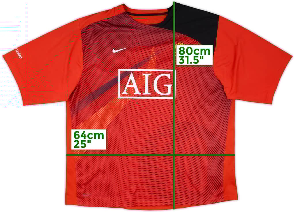 2008-09 Manchester United Nike Training Shirt - 6/10 - (XXL)