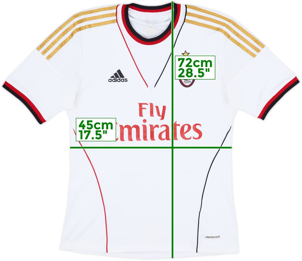 2013-14 AC Milan Away Shirt - 5/10 - (S)
