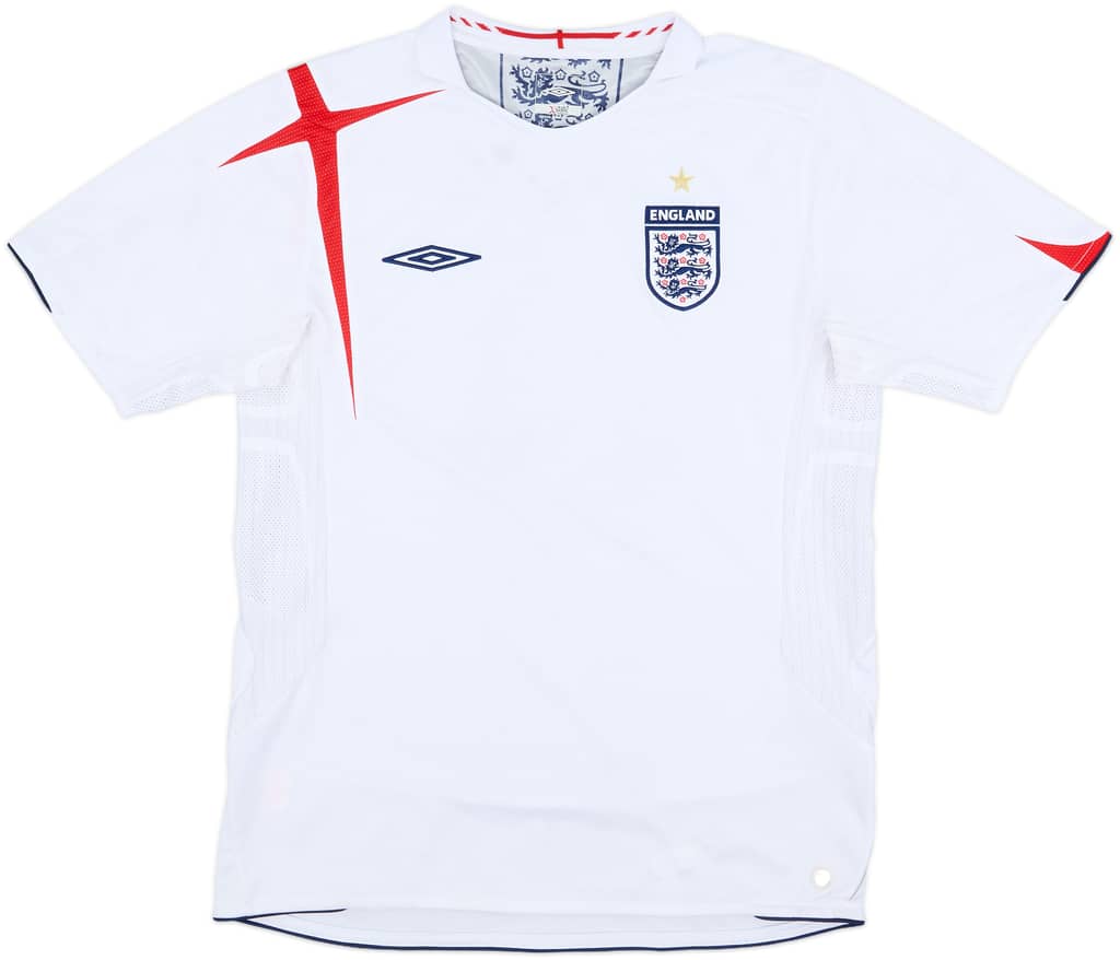 2005-07 England Home Shirt - 5/10 - (M)
